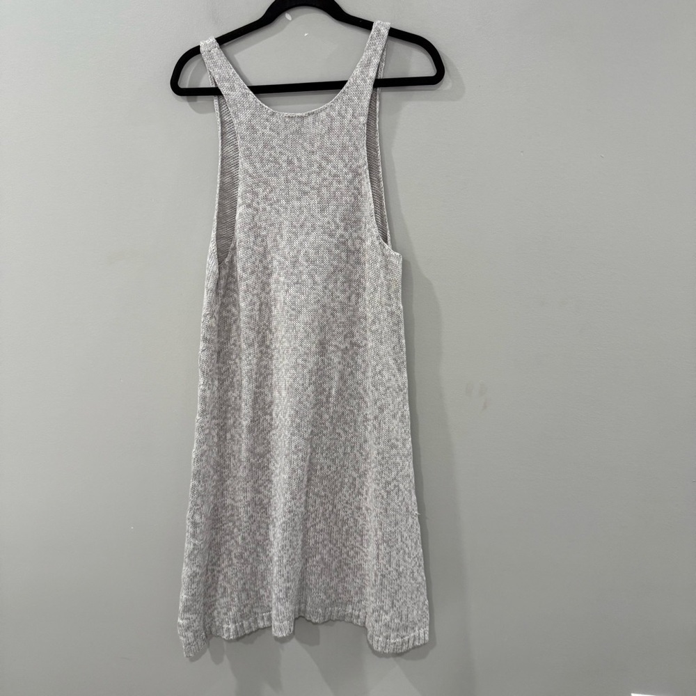 Ali Golden Dress Melange Cotton Knit Midi Tank in Grey - Picture 7 of 7